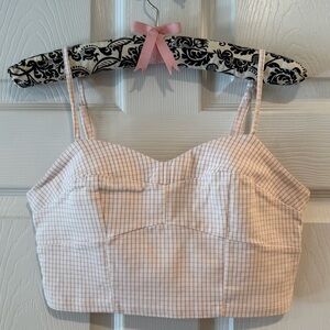 Altar'd State Pink Camisole Crop Top